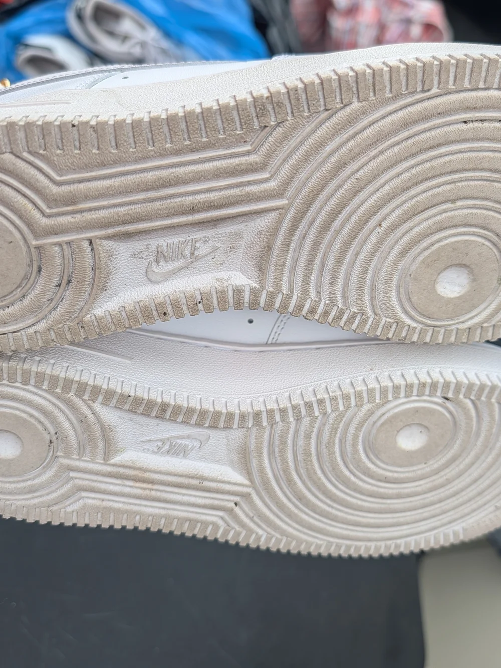 Nike White Low-Top Mesh & Leather Sneakers